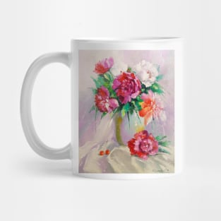 Bouquet of peonies Mug